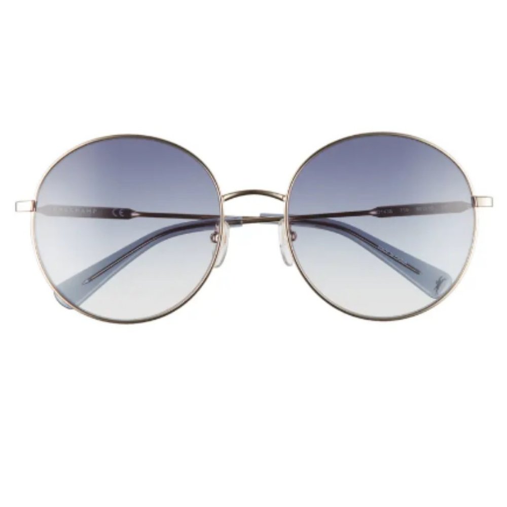 Longchamp Blue Round Sunglasses